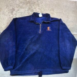 Jerzees Navy Zip-Up Sweater